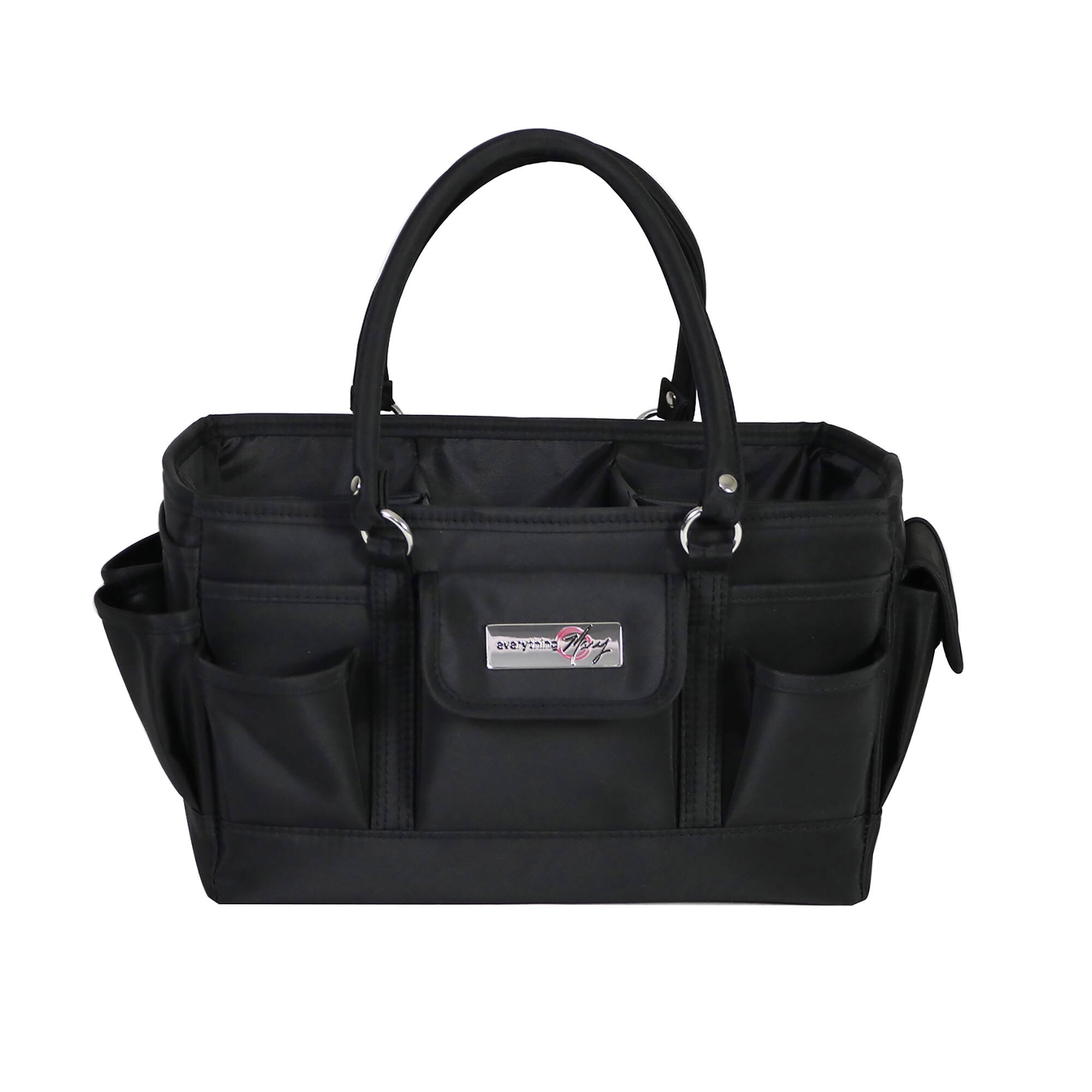 Everything Mary Black Deluxe Store & Tote Craft Organizer